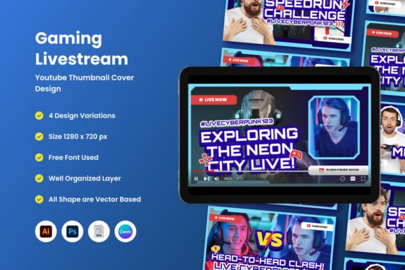 Download YouTube Gaming Livestream Thumbnail - Tube Collection