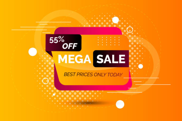 Download Mega  Sale Advertising Modern Banner - Banner Collection