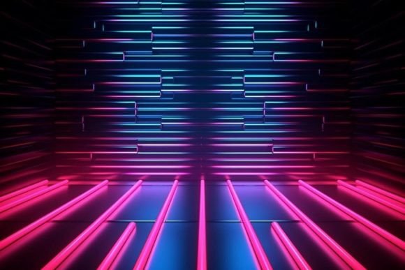 Download Futuristic Background Neon Effects Dark - Dark Collection