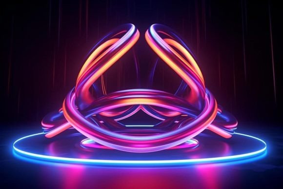 Download Futuristic Background Neon Effects Dark - Dark Collection