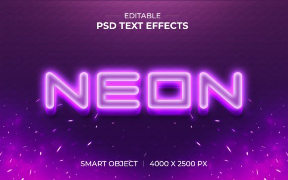 Download Neon PSD Text Effects - Neon psd Collection