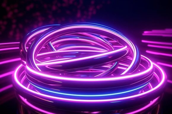 Download Futuristic Background Neon Effects Dark - Dark Collection