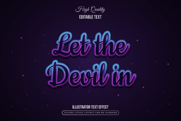 Download Dark Text Effect with Colorful Lines - Dark Collection