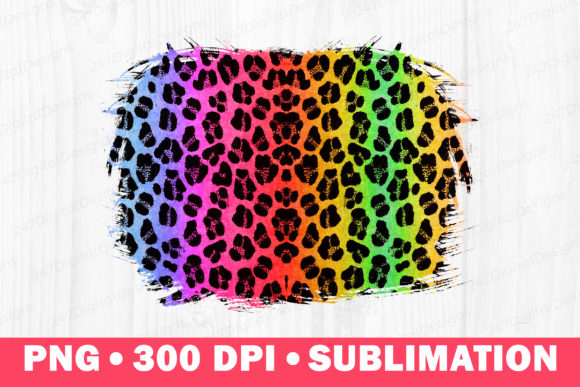 Download Colorful Cheetah Png Sublimation Splash - Colorful Collection