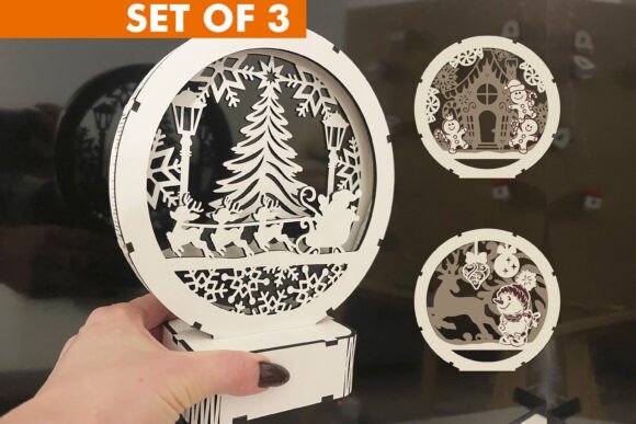 Download LED Light Christmas Decoration Set of 3 - Decoration Collection