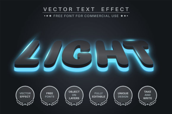 Download Dark Glow - Editable Text Effect - Dark Collection