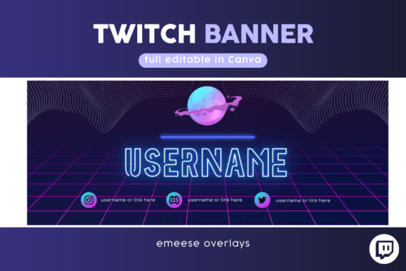 Download Twitch Banner Template Livestream Banner - Banner Collection