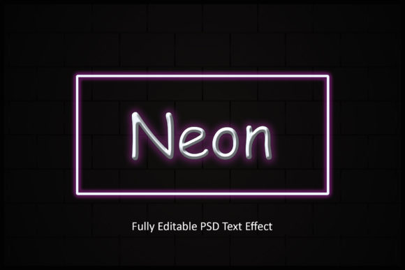 Download Neon PSD Text Effect - Neon psd Collection