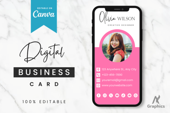 Download Dark Digital Business Card Template - Dark Collection