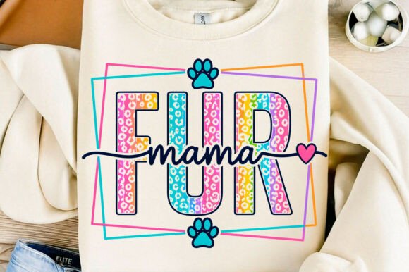 Download Fur Mama PNG, Colorful Leopard Pet Mom - Colorful Collection