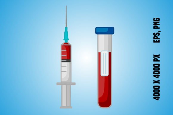 Download Syringe and Test Tube with Blood - Tube Collection