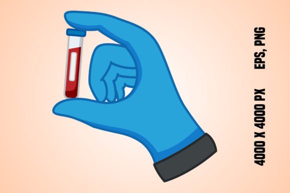 Download A Hand in a Blue Glove Holds a Test Tube - Tube Collection