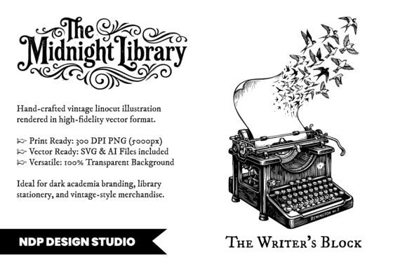 Download Vintage Typewriter Dark Academia SVG - Dark Collection