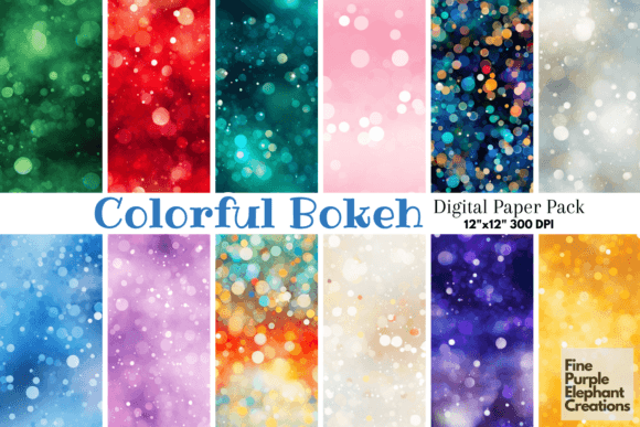 Download Colorful Dot Bokeh Glitter Light Effect - Colorful Collection