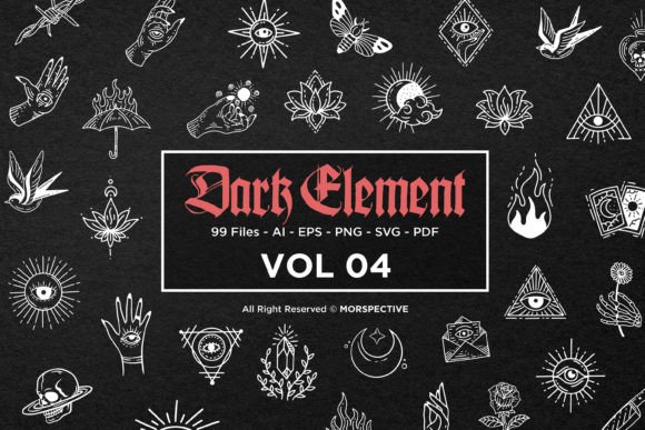 Download 99 Dark Element Symbols Occult Tattoo - Dark Collection