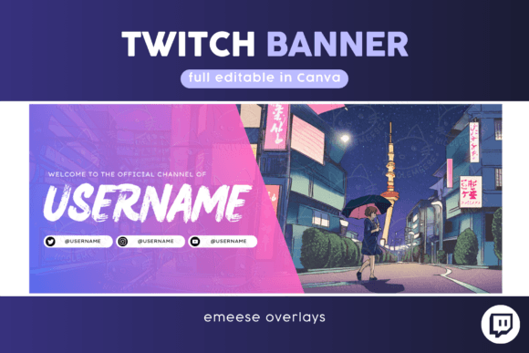 Download Twitch Banner Template Livestream Banner - Banner Collection