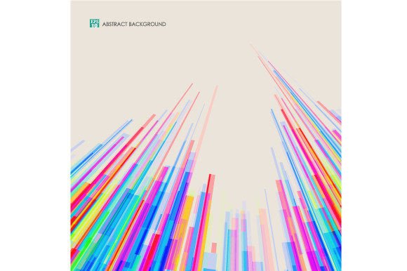 Download Abstract of Tower of Colorful Lines - Colorful Collection
