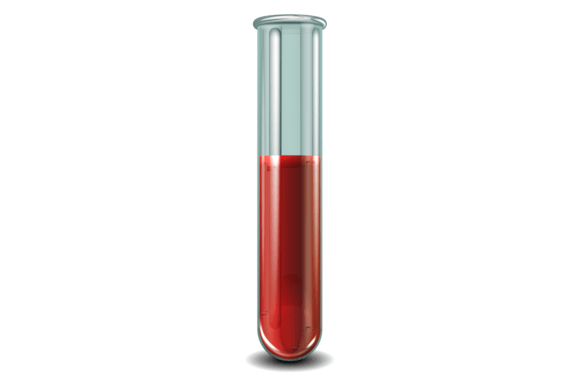 Download Realistic Glass Tube with Blood. Medical - Premium Resources