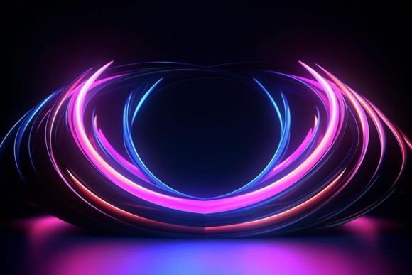 Download Neon Artwork Tunnel Colorful - Colorful Collection
