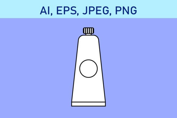 Download Black and White Paint Tube Vector - Premium Bundle